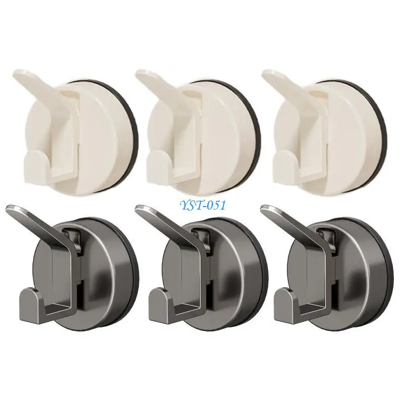 

E15A 3pcs Reusable Not Damage Wall Hook with Strong SuctionRemovable & Reusable Suction Hook set for Renters & Dorm Room