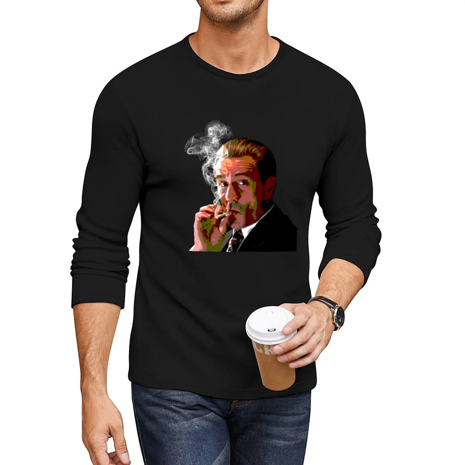 Robert De Niro - Goodfellas Smoking Long T-Shirt graphics t shirt graphic t shirt designer t shirt men