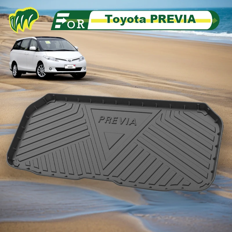 

For Toyota PREVIA 2011 2010 2012 Custom Fit Car Trunk Mat All Season Cargo Mat 3D Shaped Laser Measured Trunk Liners