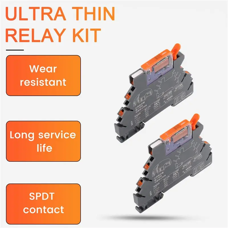 B14C 10PCS 6Mm Ultra-Thin Relay Kit, 24V DC