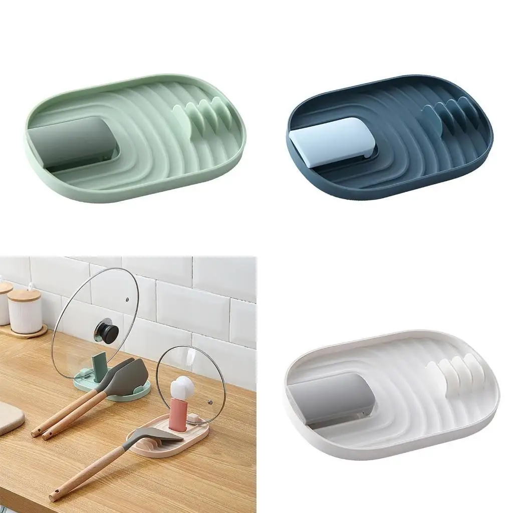 

G6KF Space Saving Kitchen Utensils Rack Stand Holder For Lids And Spatulas Storage