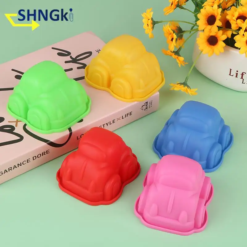 1Pc Cartoon Car Shape Silicone Mold Kicthen Bakeware Cake Decoration