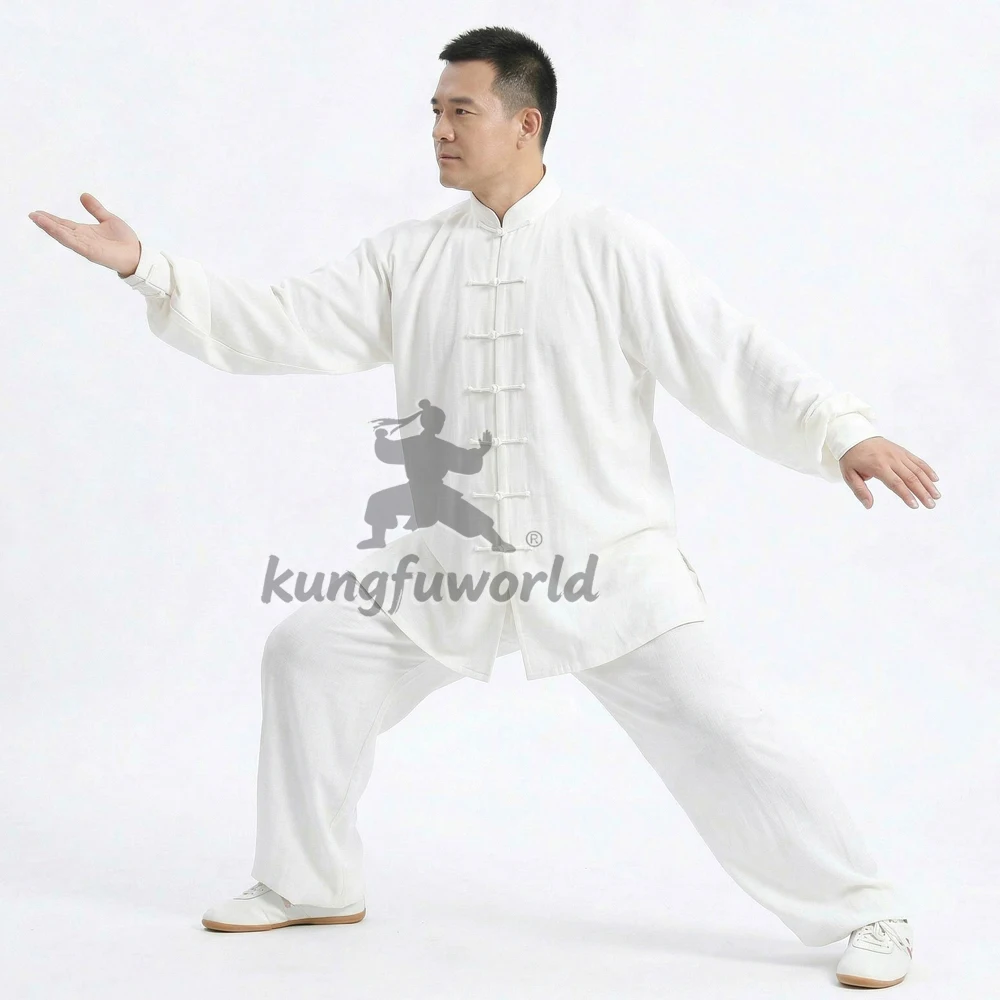 Summer Cotton Tai Chi Suit Martial arts Qigong Wing Chun Uniform Kung fu Wushu Jacket and Pants view 4