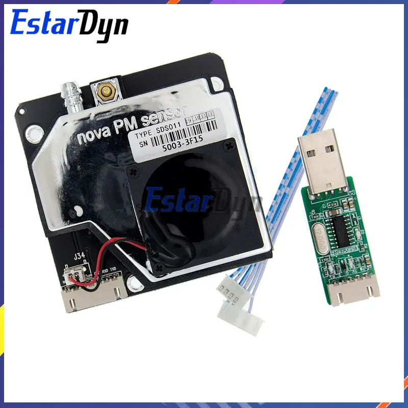 Estardyn-Nova PM Sensor, SDS011, High Precision, Laser, PM2.5, Detecção da Qualidade do Ar, Módulo Super Dust Sensors, Saída Digital