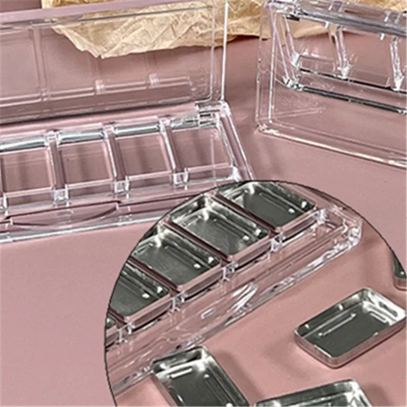 1Pcs 6 Grids Blusher Cosmetics Case Holder Refillable Makeup Palette Empty Eyeshadow Dish DIY Tool Facelift Make Up Parts