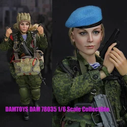 DAMTOYS 78035 1/6 kobiet żołnierz rosyjski VDV Airborne Natalia Camo bitwa garnitur wersja pełny zestaw 12 Cal figurka lalki