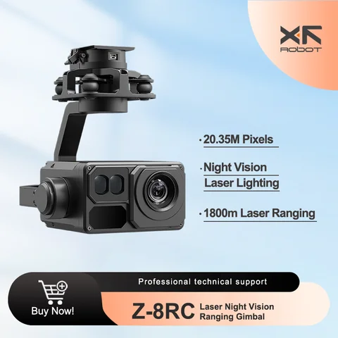 XF-Z8RC 광학 카메라 레이저 거리계 나이트 비전, 포드 페이로드 퀵 릴리스 커넥터, 1500X 하이브리드 줌, 20X, 1800M, 4K