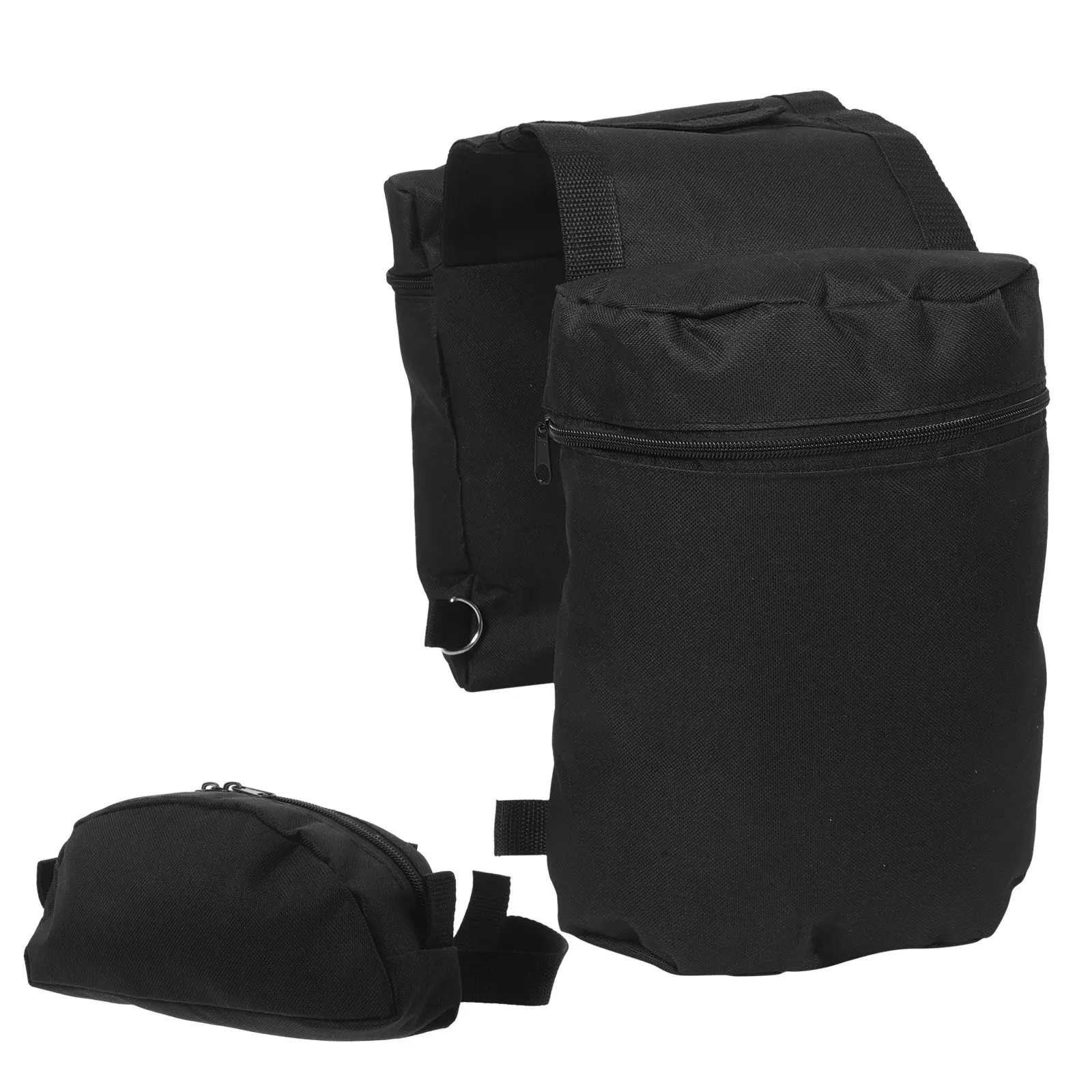 

1Set Sturdy Bicycle Saddle Bags for Adults 600D Oxford Weather Resistant Rear Rack Pannier Bag Ergonomic Design Organized