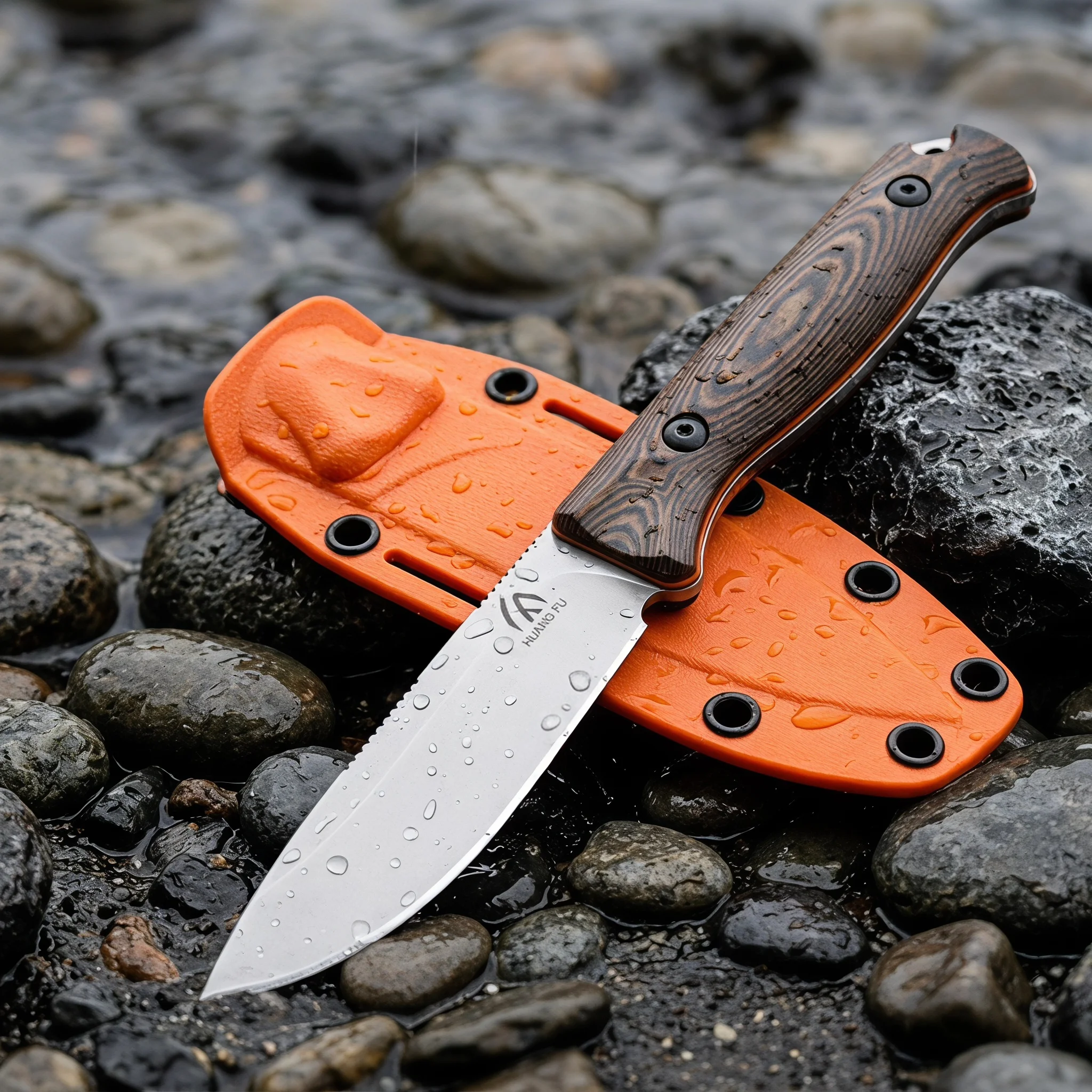 High hardness outdoor integrated cutting tool, wilderness hiking camping portable tool knife