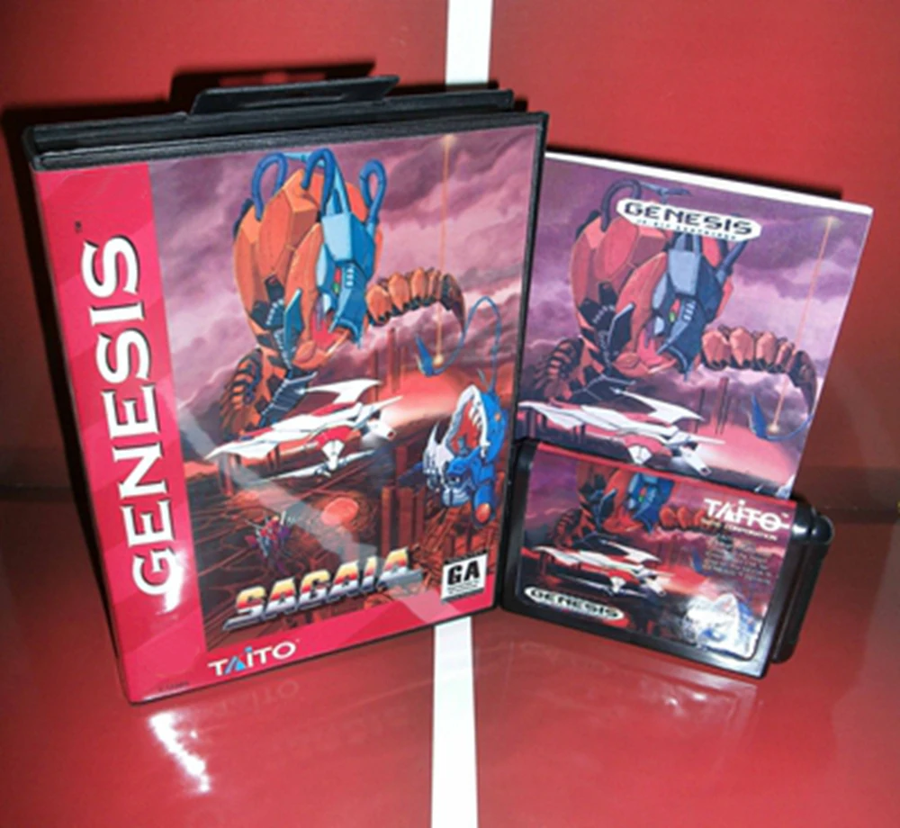 Sega Mega Drive Genesis Consoles com Caixa dos EUA e Livro Manual, 16Bit MD Game Card, Sagaia, Hot Sale