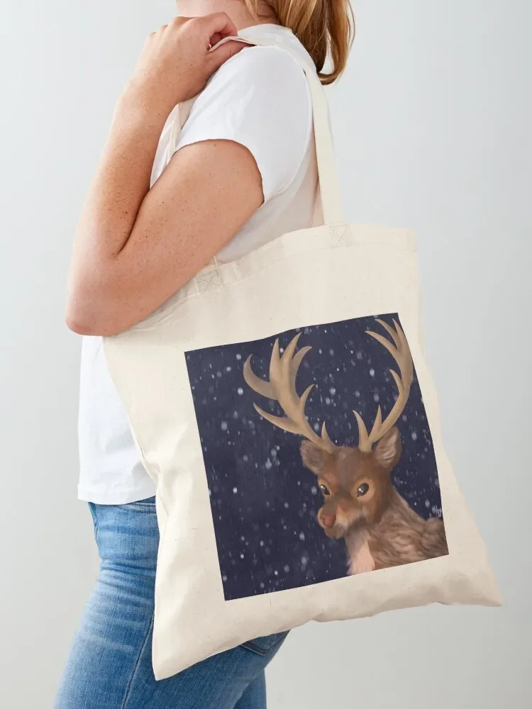 Reindeer Tote Bag Reusable bags large size bags the tote bag woman shopping bag