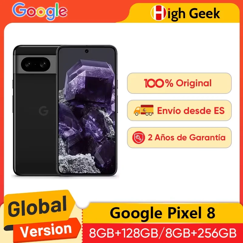 Google Pixel 8 5G Global Version Google Tensor G3 50MP Rear Camera IP68 Live Translate 4575mAh Battery 120Hz Smooth Display Smar