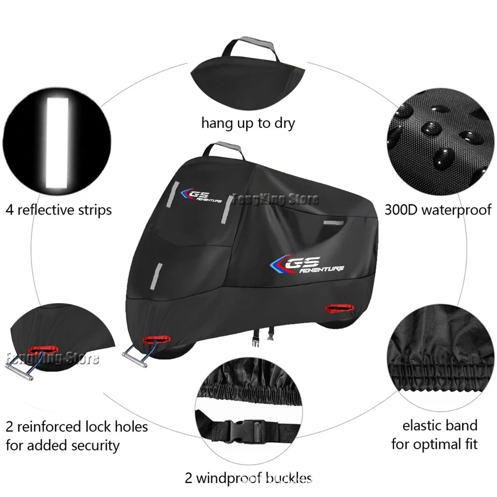 Juste de moto étanche pour scooter extérieur, protection UV, housse de pluie pour BMW R 1200, GS LC, Runned, GS ADV Adventure