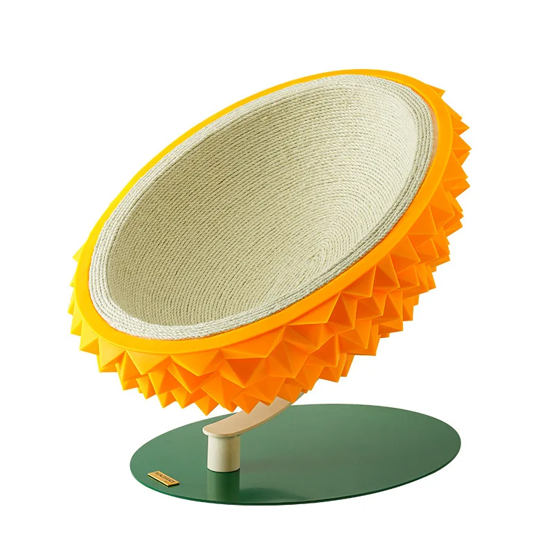 

Durian Cat Scratch Board Eco-Friendly Soft Rubber with Sisal Modern Style Halloween Cat Nest