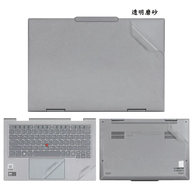 Gotowe naklejki winylowe na 1x Górną Część + 1x Podkładkę pod Nadgarstki + 1x Dolną Część Obudowy do Thinkpad X1 Yoga Gen 9 8 7 6 5 4 3 2-w-1 z lat 2024 2023 2022 — zdjęcie 5