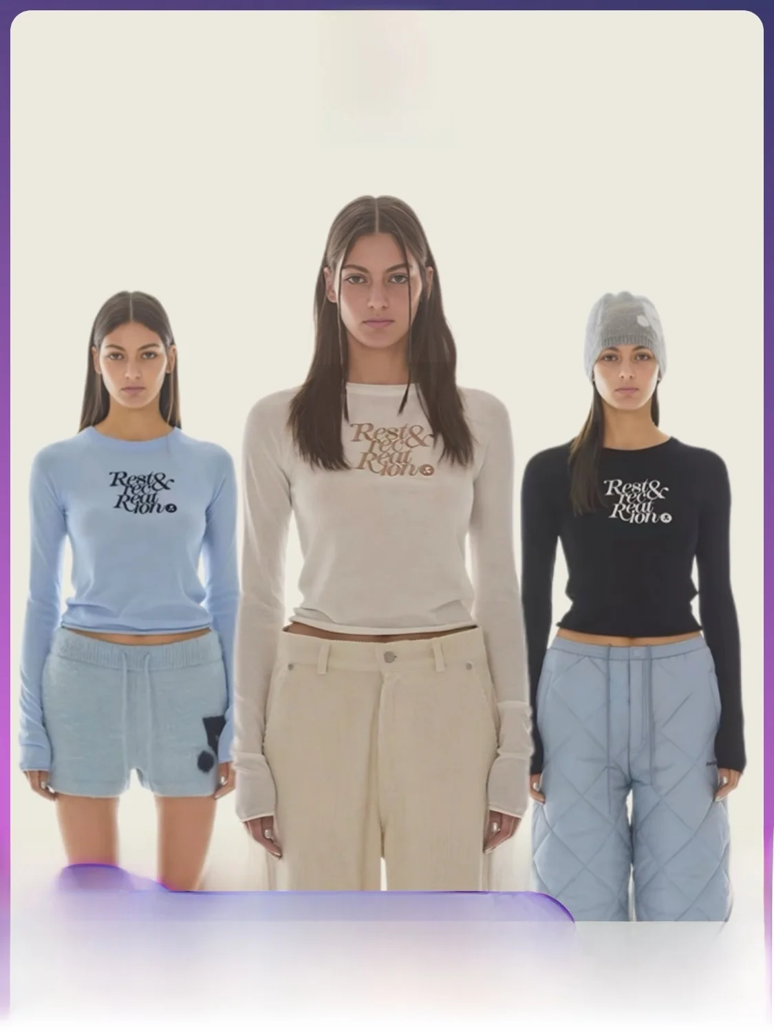 

Restandrecreation Long Sve round Ne Knitted ort Top Slim Fit Korean Sle Commute Faion Base irt Knitted Wear