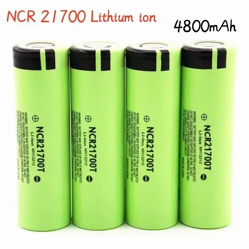 2023 NCR21700T Lithium Ion Battery 4800mAh 3.7V 40A Used for High Rate Process Discharge Power Bank and Electric Vehicle