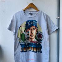 Vintage Original 90 s Hideo Nomo Japanese Pro Baseball Player Promo T Shirt long or short sleeves