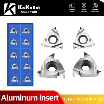 KaKarot 16ER 1616ir AG55 11IR A60 11ER Carbide carbide inserts Thread turning tools lathe tools CNC tools Thread inserts for aluminum