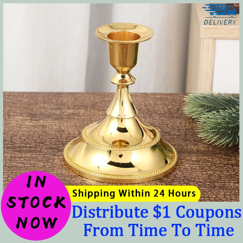 

Candlestick Candle Holder European Style Retro Metal Crafts Home Decoration Accessories Wedding Holiday Crafts Candelabra 2023