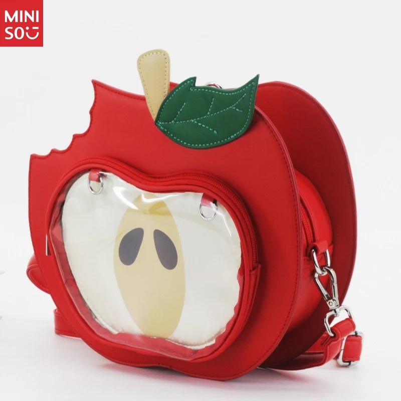 Miniso 2025 Apple Ita Bag, Spacious Display Backpack for School & Commute