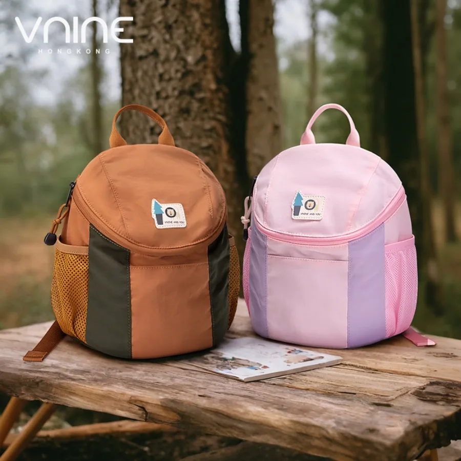 

【Spot goods】Ninth City new kindergarten schoolbag fashionable contrasting color boys 'backpack girls' backpack study spring out