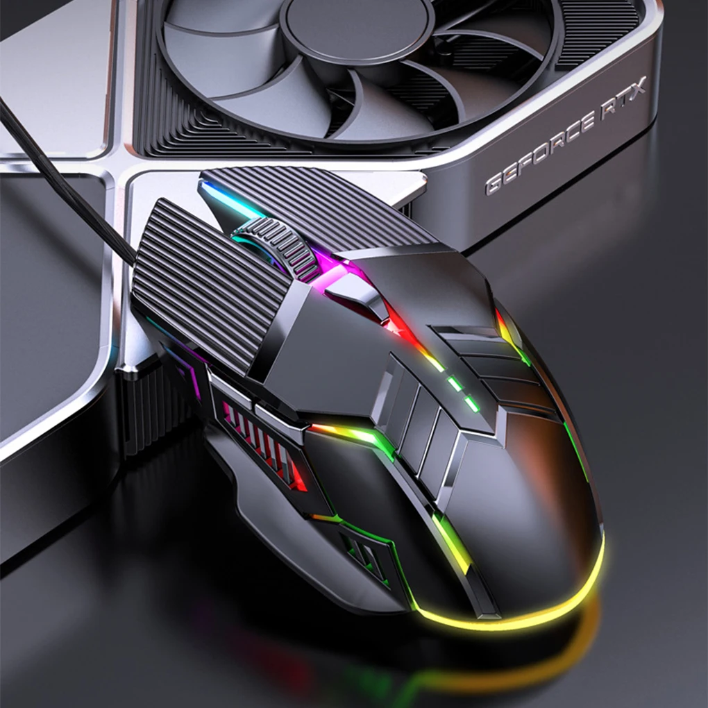 

ABS Gaming RGB Mouse With Sensitive And Accurate Tracking PC Gaming High Precision Gamer Mouse voice pink