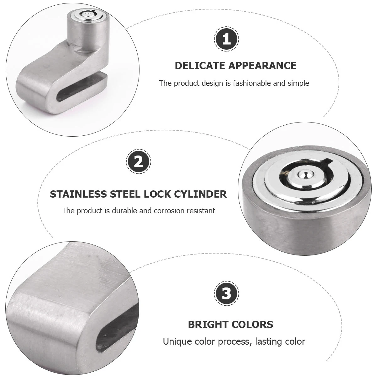 

Disc Brake Lock Motorbike Padlock Motorcycle Anti-theft Device Secure for Scooter