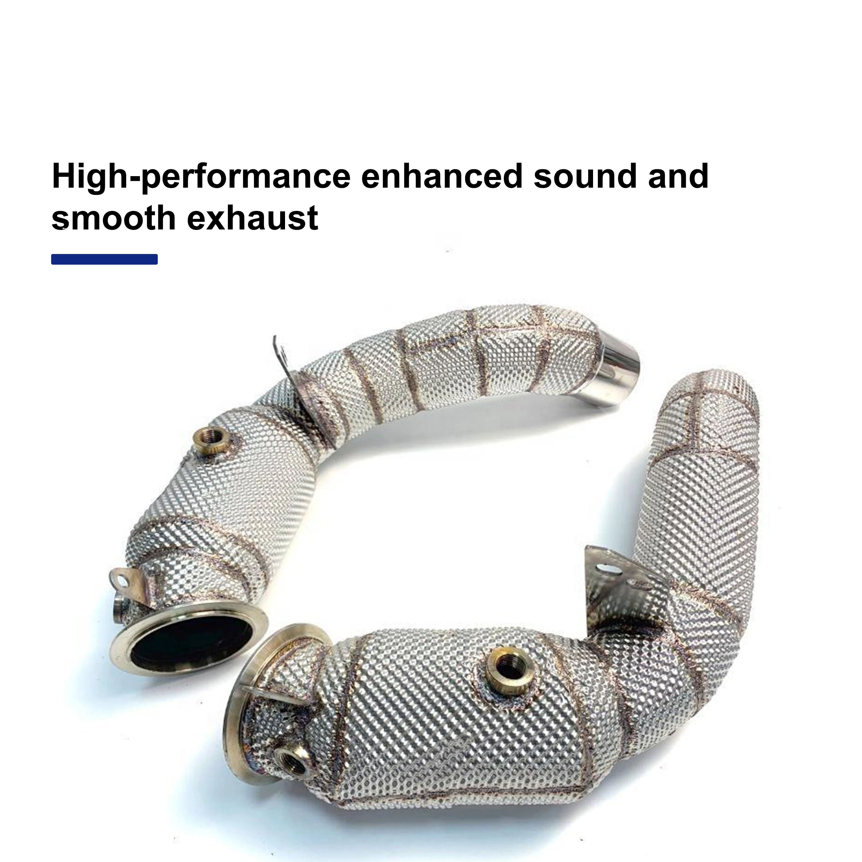 Geeignet für BMW M5 M6 F10 F15 4.4T 2012-2016 Hochleistungs-Downpipe zur Fahrzeugmodifikation, verbessert die Rennleistung und Leistung. – Detail 6