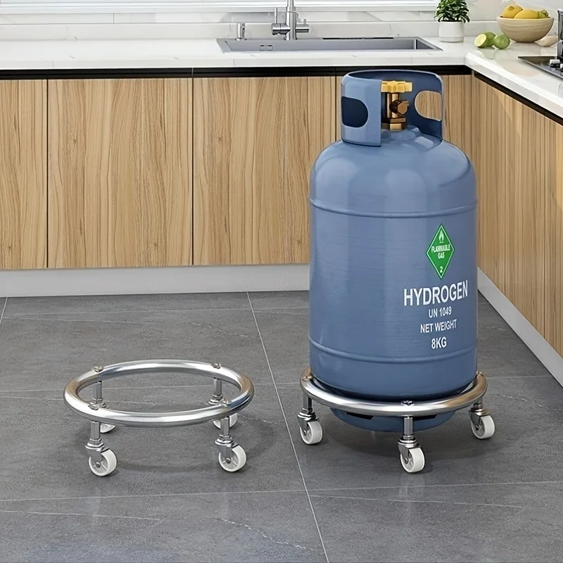 Il vassoio mobile in acciaio inossidabile con rotelle flessibili ha una base robusta per una facile movimentazione e è molto adatta per l'uso domestico