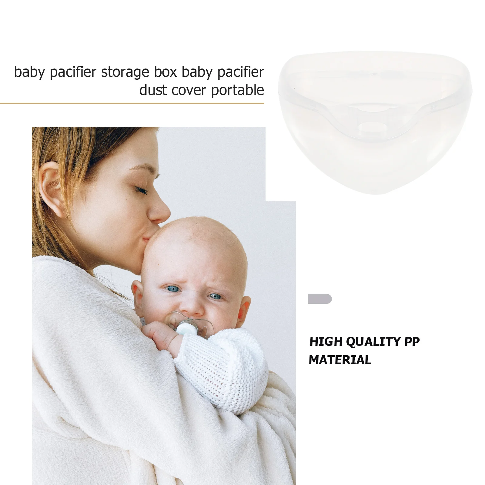 

10Pcs Baby Pacifier Case Transparent Food Grade PP Storage Box Pacifier Holder Dustproof Infant Travel Organizer