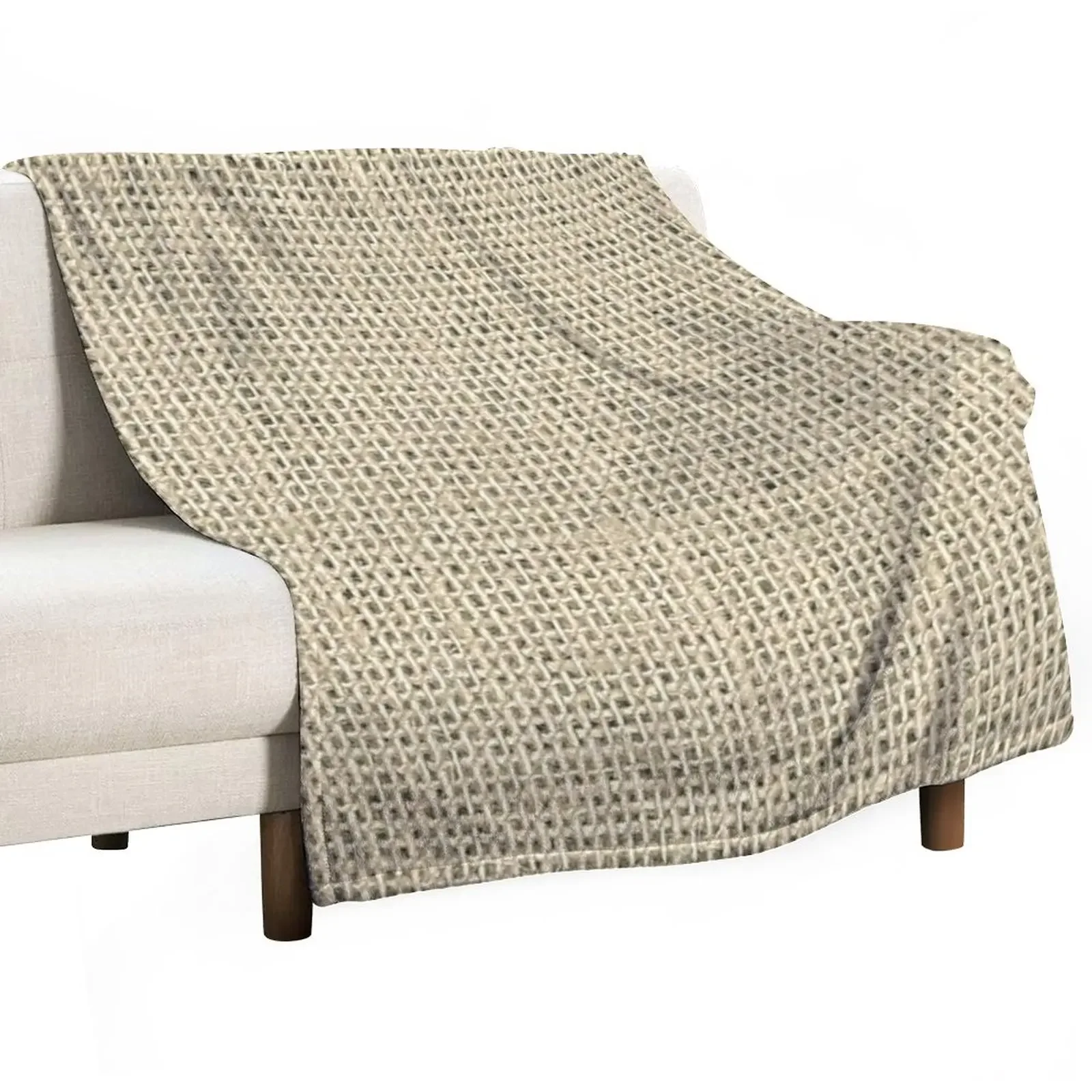 

Rustic Burlap | Farm Style Texture Throw Blanket Soft Beds Sofa Throw Blankets