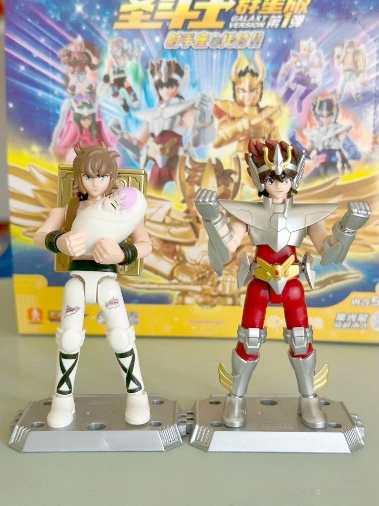 オリジナル Blokees ゴールド聖人アクションフィギュアチャンピオン沙織キド星矢ムアイオリア組み立てフィギュア子供のおもちゃ誕生日ギフト