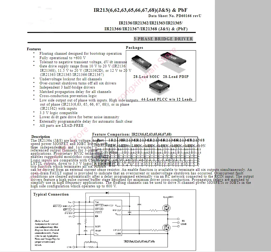 2 pcs/lot IR2136STRPBF IR2136S IR2136SPBF IR2136 SOP-28  3-PHASE BRIDGE DRIVER Original New 100% quality