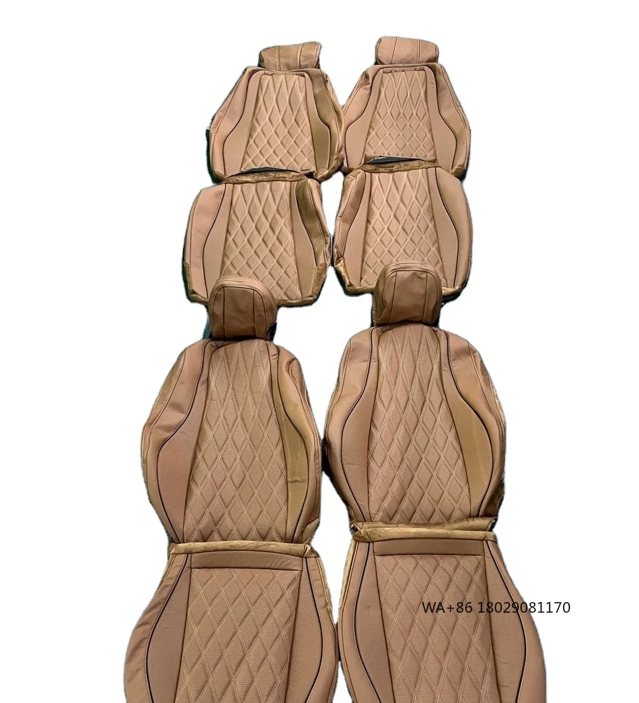 

Seat Cover PU Leather Fabric Material Full Set Universal Luxury Car Seat Cover Used for GLS450