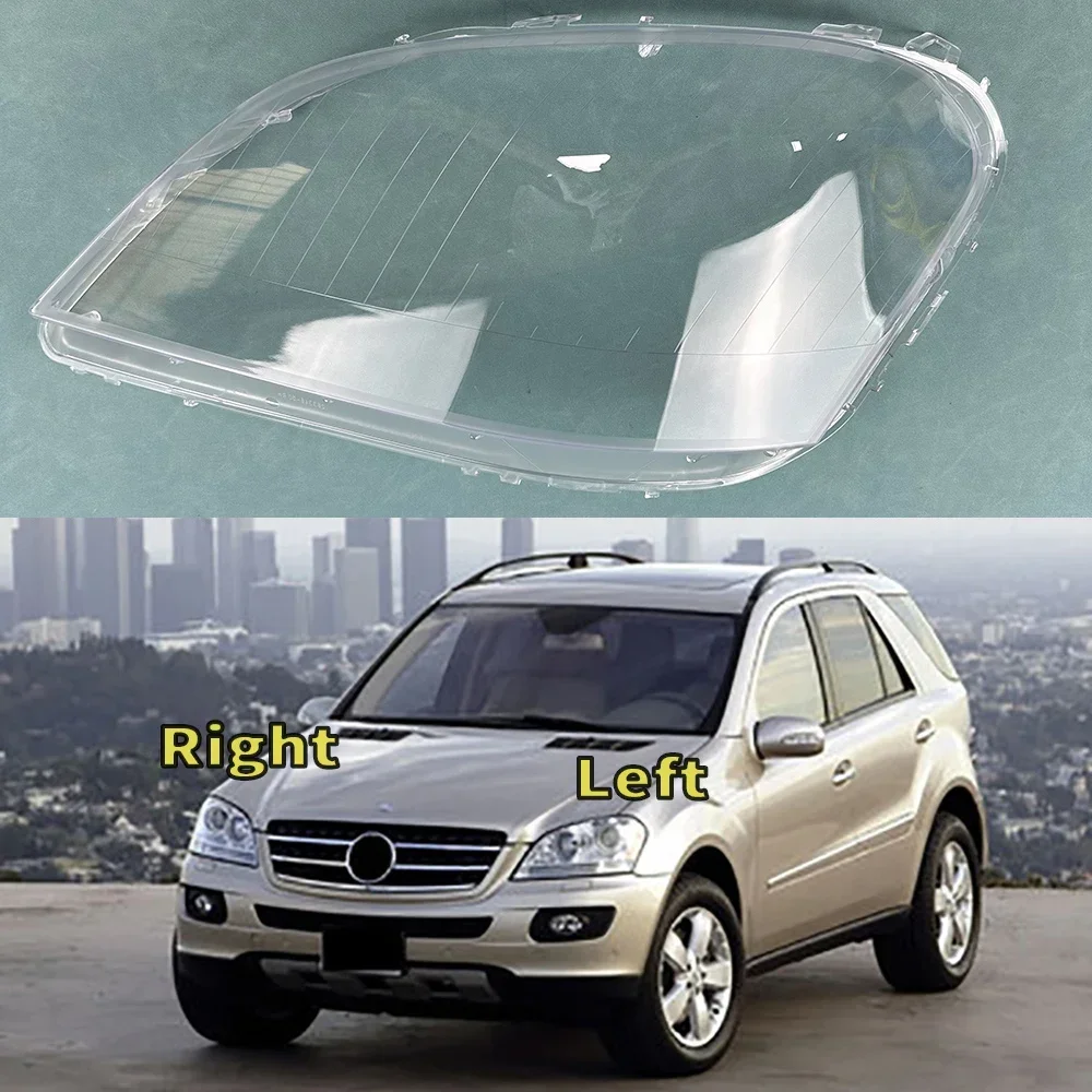 

For Benz W164 M-class ML280 ML320 ML420 ML500 2005-2009 Car Headlight Cover Lampcover Lampshade Lamp Lens Case Auto Light Caps
