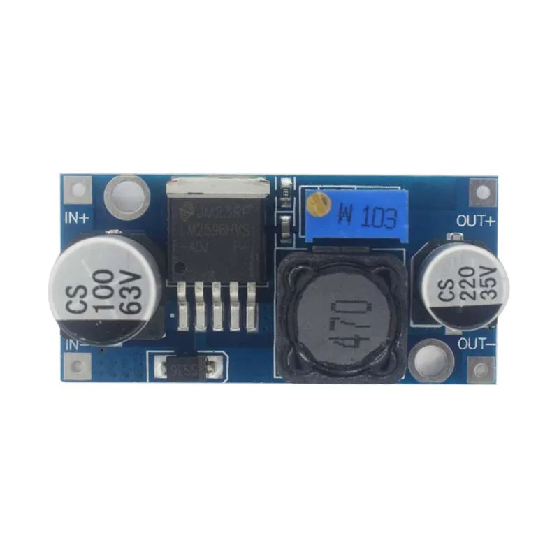 5pcs LM2596HVS DC-DC step-down power module 48V adjustable step-down module LM2596HVS 4.5-50V To 3-35V Urrent limiting