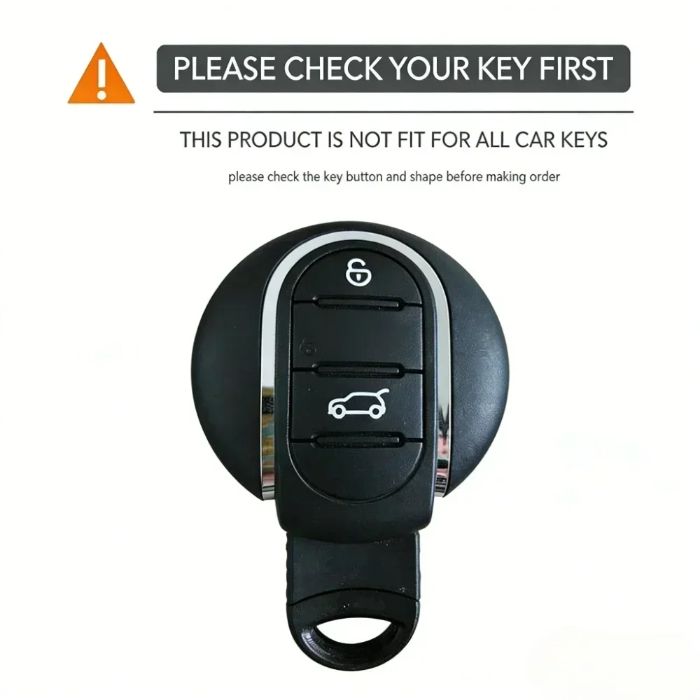 Silicone Shell Fob Holder Accessories for BMW Mini Cooper F55 F56 F57 F54 F60 JCW Clubman Countryman Car Remote Key Case Cover view 6