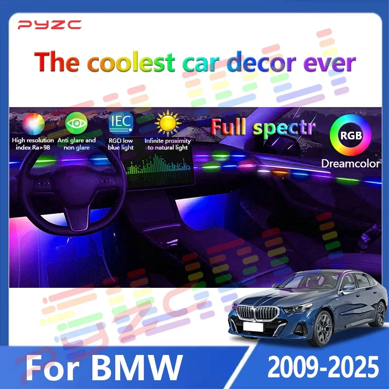 

For BMW Only 22 In1 Car LED Interior Ambient Lights Car Acrylic Strip For F10 F20 F30 E36 E39 E60 E87 E90 E91 E92 G20 G30