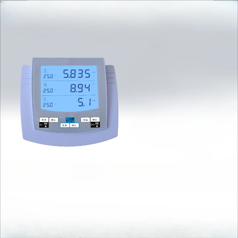 Three channel water quality detector PE-30 pH conductivity TDS salinity dissolved oxygen