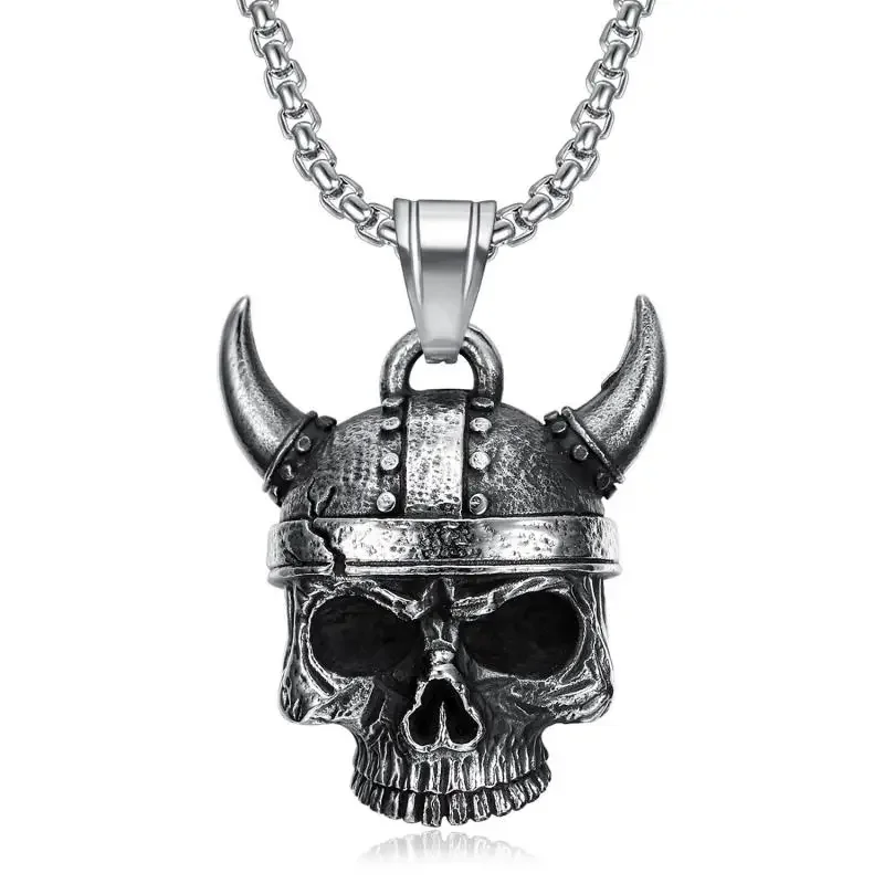 AliExpress Nordic Gods Odin Bell Pendant Motorcycle Bell Necklace Men's Cycling Rock Exorcism Jewelry