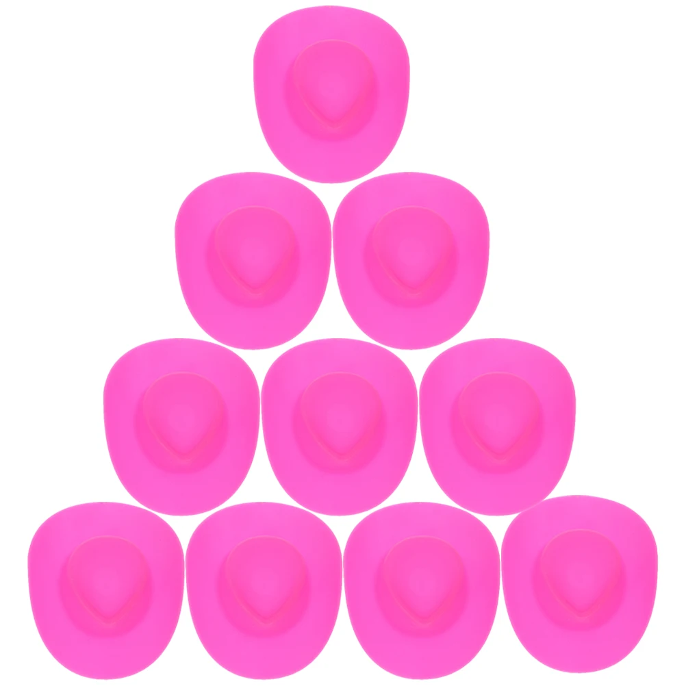 

10pcs Miniature Hats Mini Decor Craft Accessory Party Decoration Diy Tiny Hat For Christmas Wedding Birthday Adorable