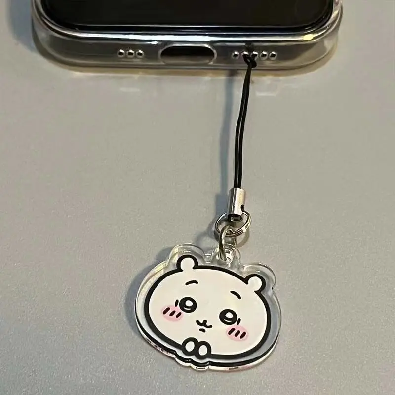 Kawaii Hachiwares Łańcuch do telefonu komórkowego Śliczny Usagi Chiikawas Akrylowy wisiorek do telefonu komórkowego Torba szkolna Torba na artykuły papiernicze Wisiorek