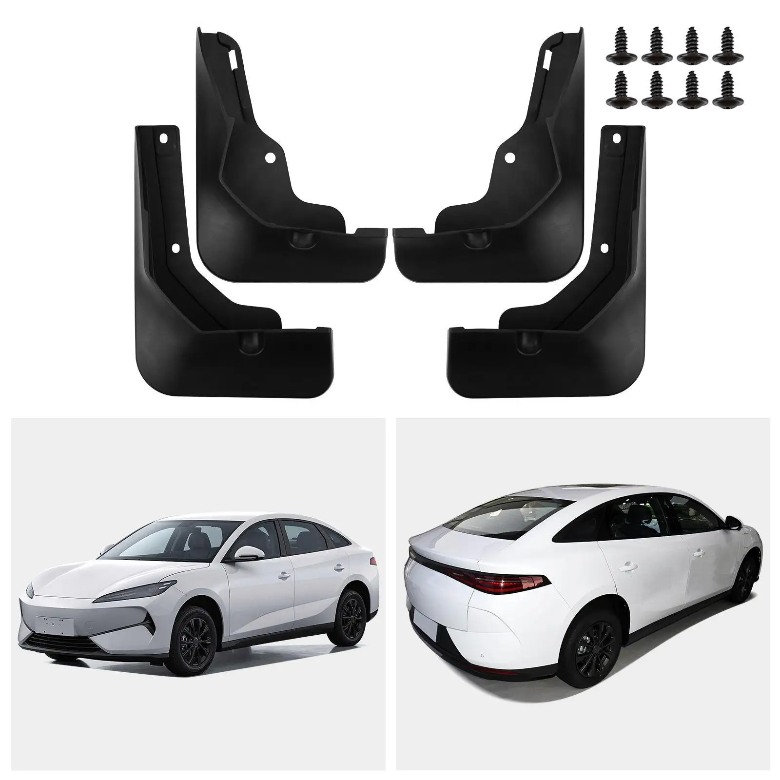 

Car Mudguard Fender Car Mud Flaps Replaces Spare Parts Premium Easy to Install Practical Guard Kit for E7