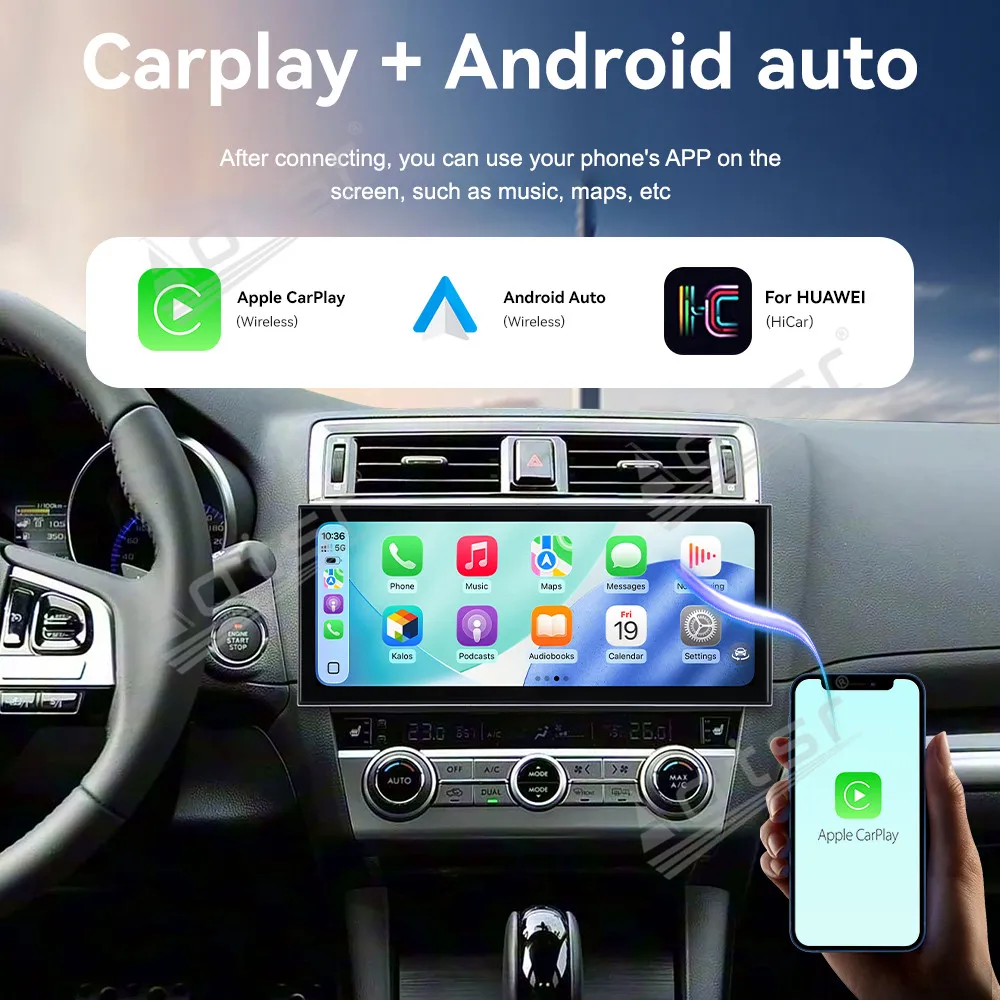15.8” Android 15 CarPlay For Subaru Legacy/Outback 2010-2016 Radio Touch Screen Multimedia Player GPS Navigation car accessorie