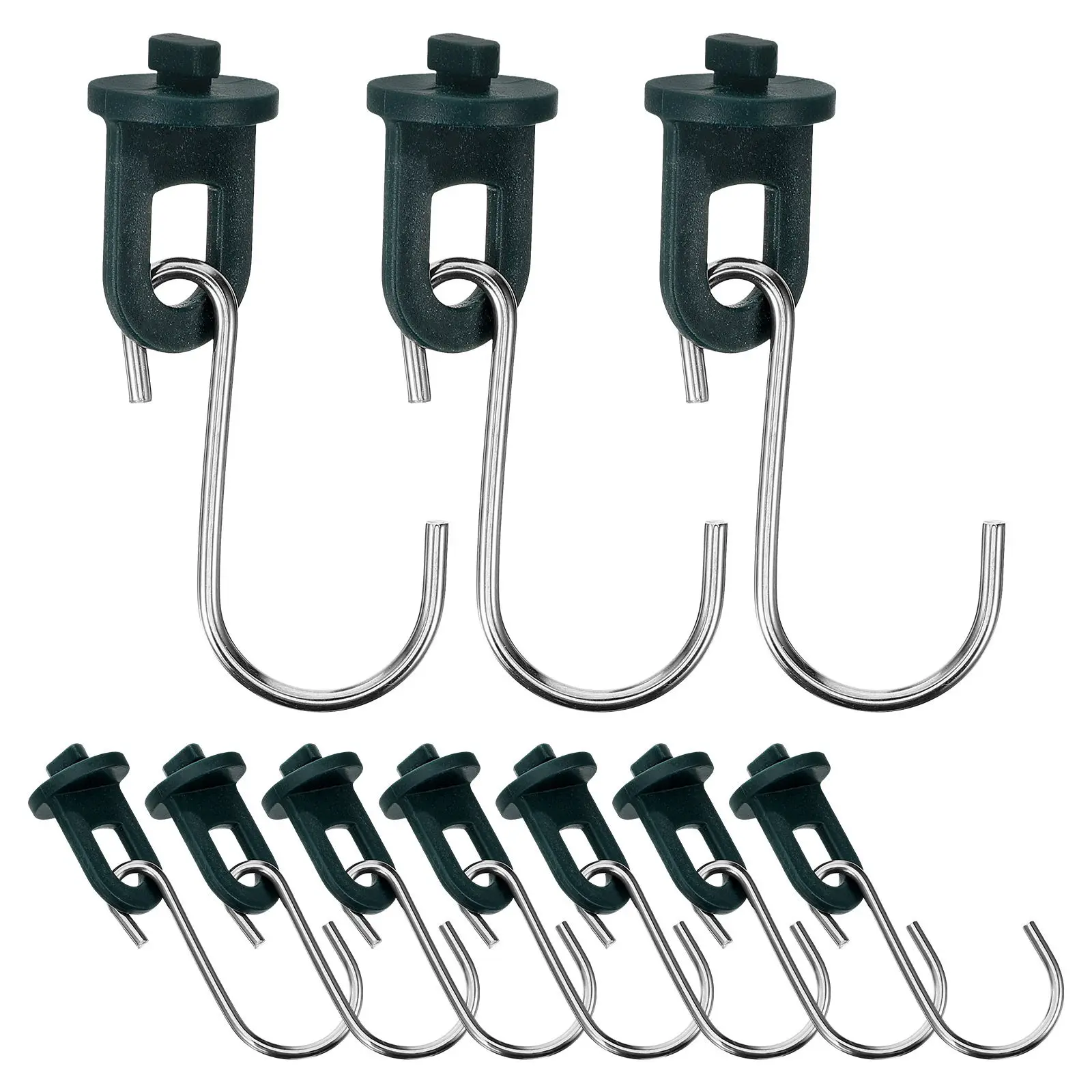 

1Set Greenhouse Hanging Hook Twist Tool Metal Plastic Plant Holder Outdoor Garden Trellis Greenhouse Supplies Adjustable Clip