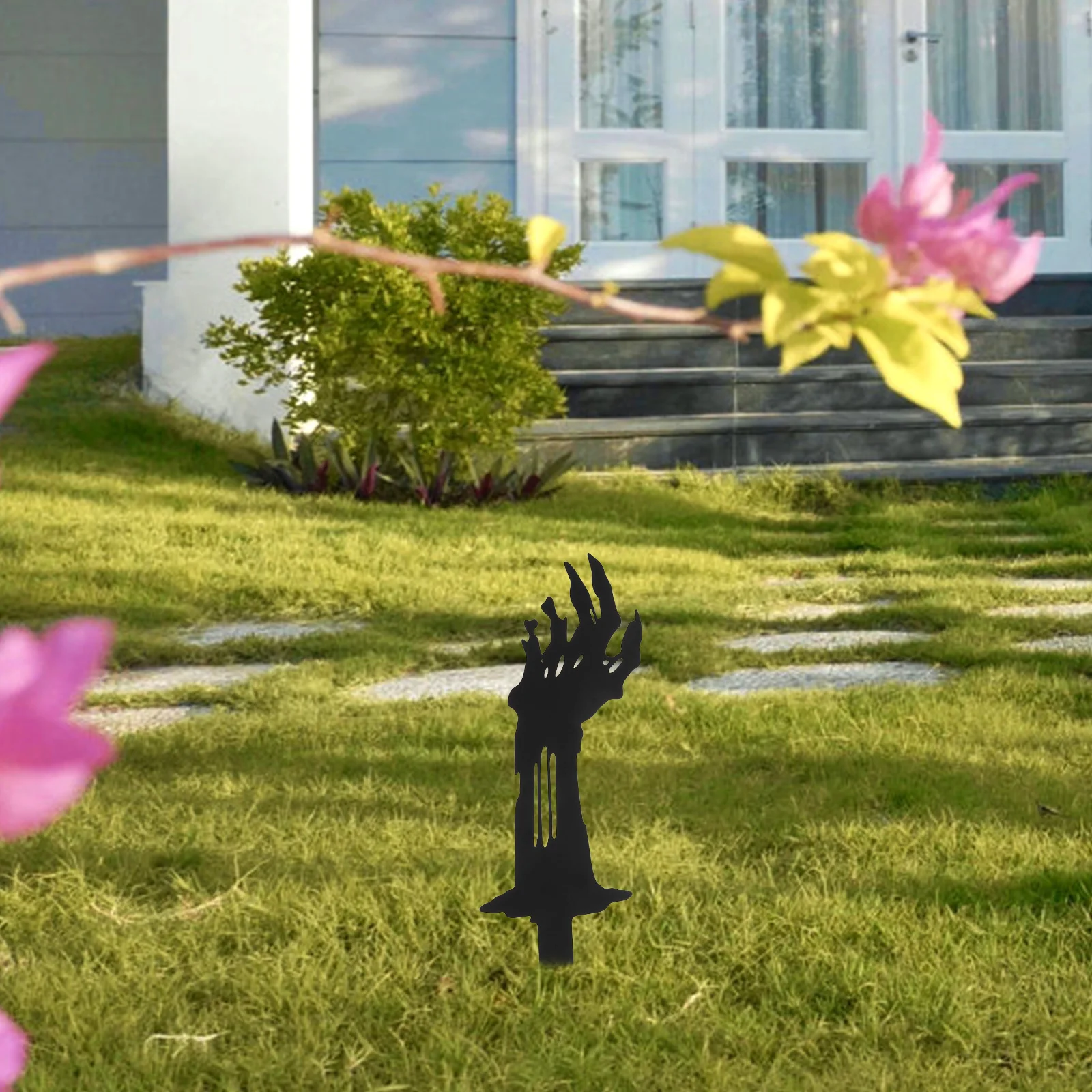 ديكور حصة يدوية للحديقة، زخرفة ساحة معدنية خارجية لدرابزين السياج، ديكور فني لحديقة الهالوين، متين