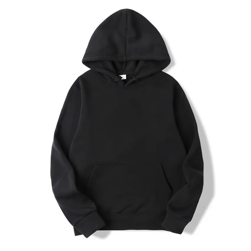 New Fashion Men's Casual Hoodie Spring and Autumn Winter Casual Hoodie Sportswear Men's Top Solid Color Hoodie Men's Style - Image 2