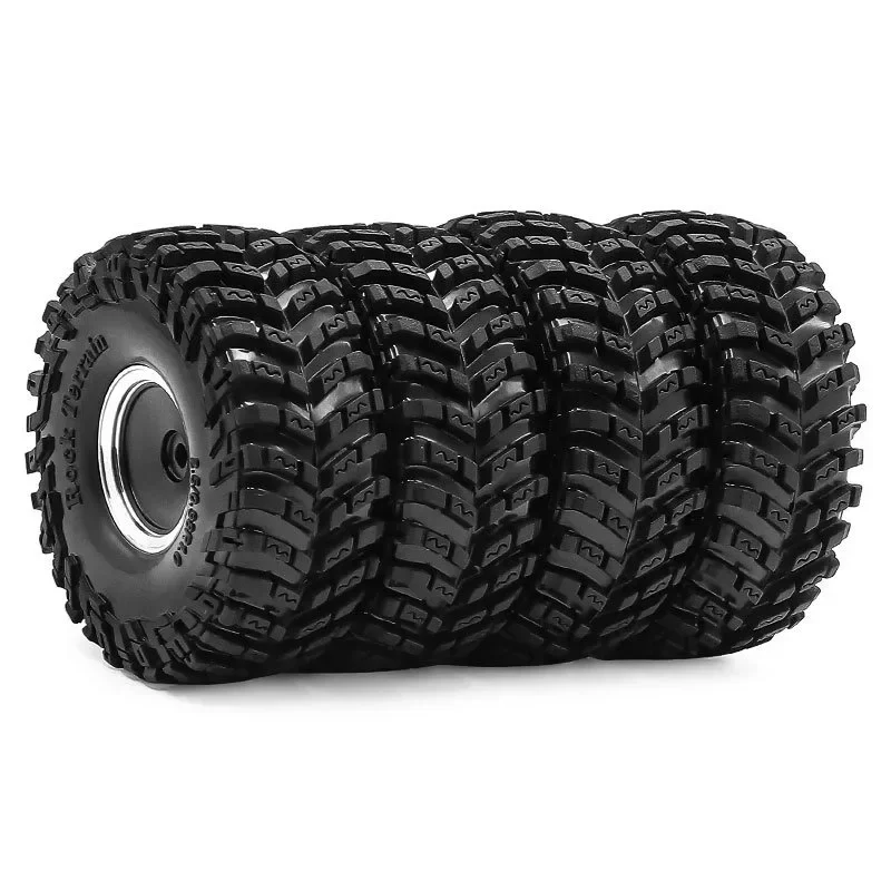 

1/18 TRX4M SCX24 FMS Ascent-18 1.0-inch Tire and Wheel Set for Climbing Vehicle, SCX24 Aluminum Alloy Wheel D317