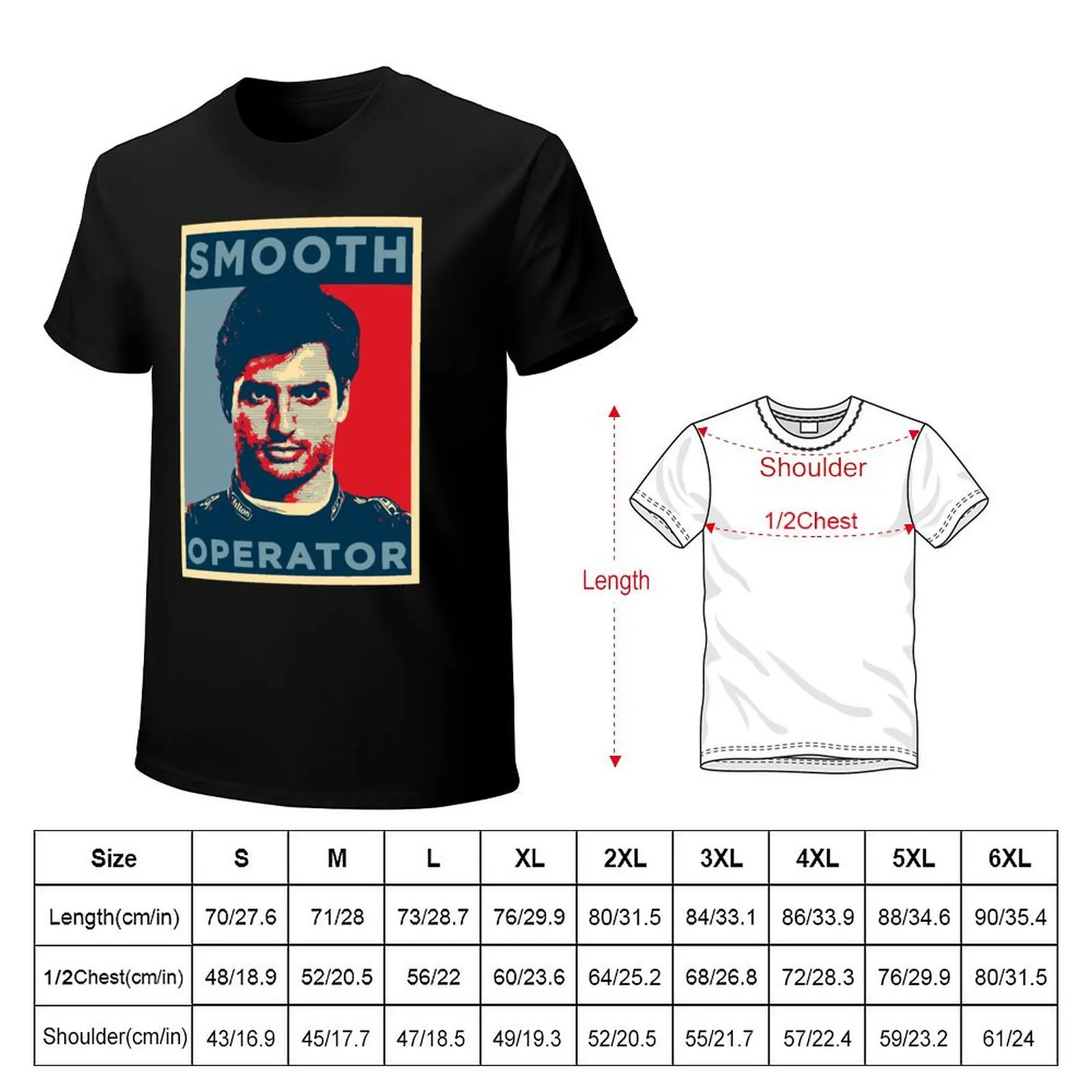 Carlos Sainz Smooth Operators T-Shirt boys animal print plus size tops shirts graphic tees vintage clothes mens t shirts